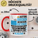 Schwimmsportler Geschenk Tasse Lustiger Spruch Erheben Sie Sich Der Schwimmsportler Betritt den Raum Rot Trendation