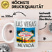 Las Vegas Nevada USA Tasse Geschenk Lustige Geschenkidee Spruch Weiß Trendation