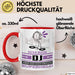 DJ Geschenk Tasse Ich Bin DJ Aber Sag Doch Einfach Superheld Lustige Geschenkdiee für DJ Kaffee-Becher Rot Trendation