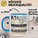 Dachdeckerin Ausbildung Start Geschenk Tasse Ich Bin Dachdeckerin In Der Ausbildung Ich Darf Das Kaffee-Becher Geschenkidee Blau Trendation