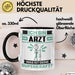 Arzt Tasse Geschenk für Arzt Geburtstag Lustiger Spruch Kaffee-Becher Was Ist Deine Superkraft Schwarz Trendation