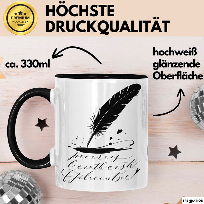 Dichter Tasse Geschenkidee für Reim und Versliebhaber Trendation