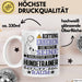 Hundetrainer Geschenk Tasse Lustiger Spruch Erheben Sie Sich Der Hundetrainer Betritt den Raum Weiß Trendation