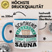 Tasse Geschenk Das Gute Stück Kommt Gerade Aus Der Sauna Blau Trendation