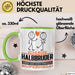 Halbbruder Geschenk Tasse Ich Bin Halbbruder Aber Sag Doch Einfach Superheld Lustige Geschenkdiee für Halbbruder Kaffee-Becher Grün Trendation