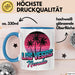 Las Vegas Nevada USA Tasse Geschenk Lustige Geschenkidee Spruch Blau Trendation