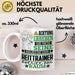Reittrainer Geschenk Tasse Lustiger Spruch Erheben Sie Sich Der Reittrainer Betritt den Raum Weiß Trendation