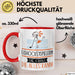 Eishockeyspielerin Geschenk Tasse Becher Die Frau Die Allen Kann Geschenkidee für eine Eishockeyspielerin Lustig Rot Trendation