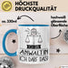 Geschenk für Anwältin Tasse Lustige Geschenkidee Geburtstag Ich Bin Anwältin Ich Darf Das Blau Trendation