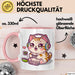 Katze Videospieler Tasse Geschenk Lustige Geschenkidee Rosa Trendation