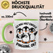 Pinguin Tier Tasse Geschenk Lustige Geschenkidee Spruch Ich Mag Halt Einfach Pinguine Grün Trendation