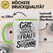 Susanne Tasse Geschenk Gott Formte Die Perfekte Frau Susanne Geschenkidee Grün Trendation