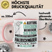 Halbschwäger Geschenk Tasse Lustiger Spruch Erheben Sie Sich Der Halbschwäger Betritt den Raum Rosa Trendation