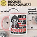 Humor Tasse Geschenk Panda Heute Möchte Ich Was Mit Menschen Machen Schubsen Wäre Toll Rosa Trendation