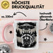 Waschbär Tierliebhaber UFO Alien Tasse Geschenk Lustige Geschenkidee Spruch Rosa Trendation