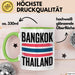 Bangkok Thailand Tasse Geschenk Lustige Geschenkidee Spruch Grün Trendation
