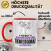 Tierfotograf Geschenk Tasse So Gut Kann Nur Ein Tierfotograf Aussehen Geschenkidee Kaffee-Becher Rot Trendation
