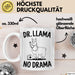 Lama Tasse Geschenk Dr Llama No Drama Geschenkidee Lustig Tier Weiß Trendation