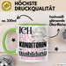 Konditorin Ausbildung Start Geschenk Tasse Ich Bin Konditorin In Der Ausbildung Ich Darf Das Kaffee-Becher Geschenkidee Grün Trendation