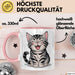 Katzen Tierliebhaber Tasse Geschenk Lustige Geschenkidee Spruch Rosa Trendation