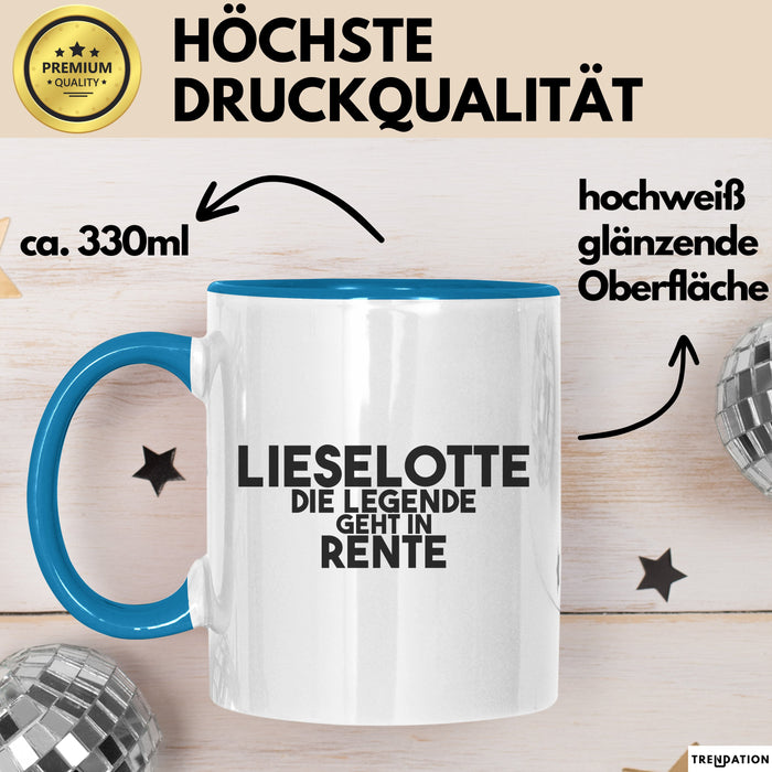 Lieselotte Tasse Lieselotte – Die Legende Geht In Rente Geschenk