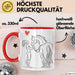 Pferde Tierliebhaber Mädchen Tasse Geschenk Lustige Geschenkidee Spruch Rot Trendation