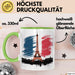 Frankreich Flagge Paris Eiffelturm Tasse Geschenk Lustige Geschenkidee Spruch Grün Trendation