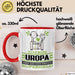 Uropa Geschenk Tasse Ich Bin Uropa Aber Sag Doch Einfach Superheld Lustige Geschenkdiee für Uropa Kaffee-Becher Rot Trendation