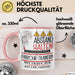 Parkour-Trainerin Tasse Geschenk Lustig Abstand Halten Hochleistungs-Parkour-Trainerin Mit Drang Zur Perfektion Bei Der Arbeit Rosa Trendation