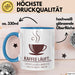 Kaffeeliebhaber Tasse Geschenk Lustige Geschenkidee Spruch Kaffee Läuft... Sportlicher Wird Es Heute Nicht Mehr Blau Trendation