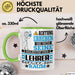 Lehrer Geschenk Tasse Lustiger Spruch Erheben Sie Sich Der Lehrer Betritt den Raum Grün Trendation
