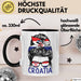Croatia Tasse Geschenk Für Kroatische Frau Heimat Kroatien Kaffee-Becher Geschenkidee Trendation
