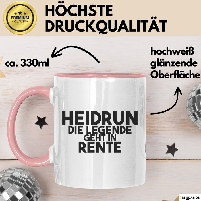 Heidrun Tasse Heidrun – Die Legende Geht In Rente Geschenk