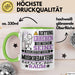 Musikredakteur Geschenk Tasse Lustiger Spruch Erheben Sie Sich Der Musikredakteur Betritt den Raum Grün Trendation
