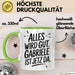 Gabriele Tasse Geschenk Alles Ist Gut Gabriele Ist Jetz Da Geschenkidee Becher mit Name Grün Trendation