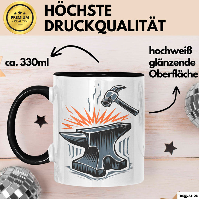 Schmied Tasse Geschenkidee Metallarbeiter Lustiger Spruch Geschenkidee Lustig Trendation