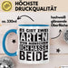 Humor Tasse Geschenk Es Gibt 2 Arten Von Menschen Ich Hasse Sie Beide Becher Blau Trendation