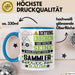 Sammler Geschenk Tasse Lustiger Spruch Erheben Sie Sich Der Sammler Betritt den Raum Blau Trendation