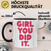 Schüler Abschluss Tasse Geschenk Lustige Geschenkidee Spruch Girl Du Hast Es Geschafft Trendation
