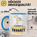 Tierarzt Geschenk Tasse So Gut Kann Nur Ein Tierarzt Aussehen Geschenkidee Kaffee-Becher Blau Trendation