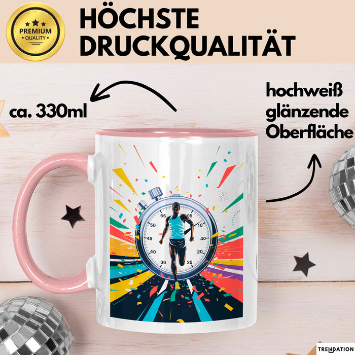 Läufer Tasse Geschenk Lustige Geschenkidee Spruch Für Ziel Linien Jäger Rosa Trendation