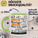 Haustier-Modedesignerin Tasse Geschenk Spruch Wer Will Schon Prinzessin Sein Wenn Man Auch Haustier-Modedesignerin Sein Kann Grün Trendation