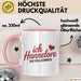 Hannelore Tasse Geschenk Ich Bin Vollkommen Hannelore Geschenkidee Geburtstag Rosa Trendation