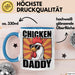 Huhn Tier Bauer Tasse Becher Geschenk Lustige Geschenkidee Spruch Hühnerpapa Blau Trendation