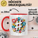 Social Media Manager Tasse Geschenkidee digitale Vermarkter Rot Trendation