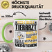 Tierarzt Geschenk Tasse Geschenkidee für Tierarzt Geburtstag Lustiger Spruch Ich Bin Tierarzt Ich Kann Es Dir Erklären Aber Nicht Für Dich Verstehen Funny Grün Trendation