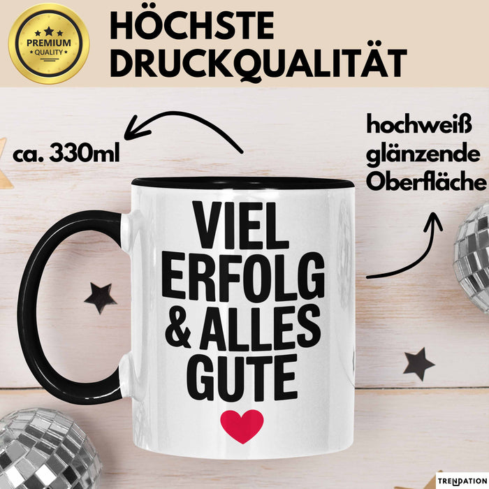 Büroarbeit Kollege Abschied Tasse Geschenk Lustige Geschenkidee Spruch Viel Erfolg Und Alles Gute Trendation