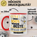 Beste Synthesizer-Spielerin Der Welt Tasse Geschenk für Eine Synthesizer-Spielerin Geprüft Und Sicher Geschenkidee Geburtstag Weihnachten Rot Trendation