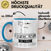 Fluglotsin Geschenk Tasse Becher Die Frau Die Allen Kann Geschenkidee für eine Fluglotsin Lustig Blau Trendation