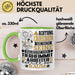 Tierheimmitarbeiter Geschenk Tasse Lustiger Spruch Erheben Sie Sich Der Tierheimmitarbeiter Betritt den Raum Grün Trendation